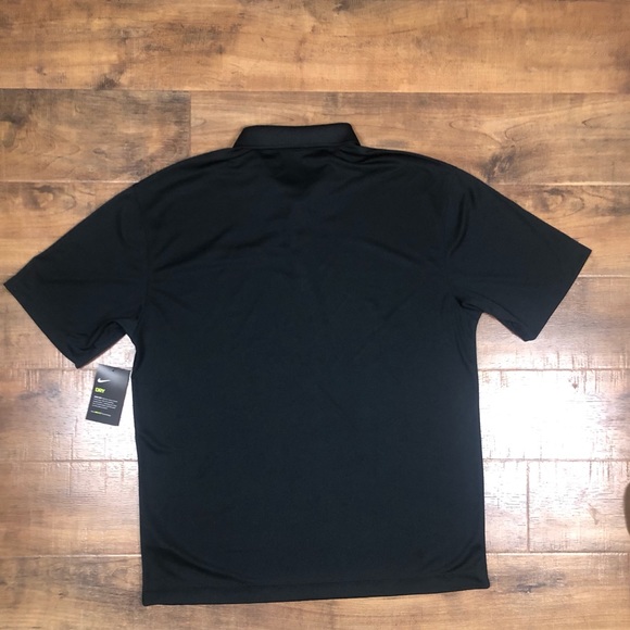 Nike Dri-Fit men's black golf shirt, large, NWT - Picture 2 of 9